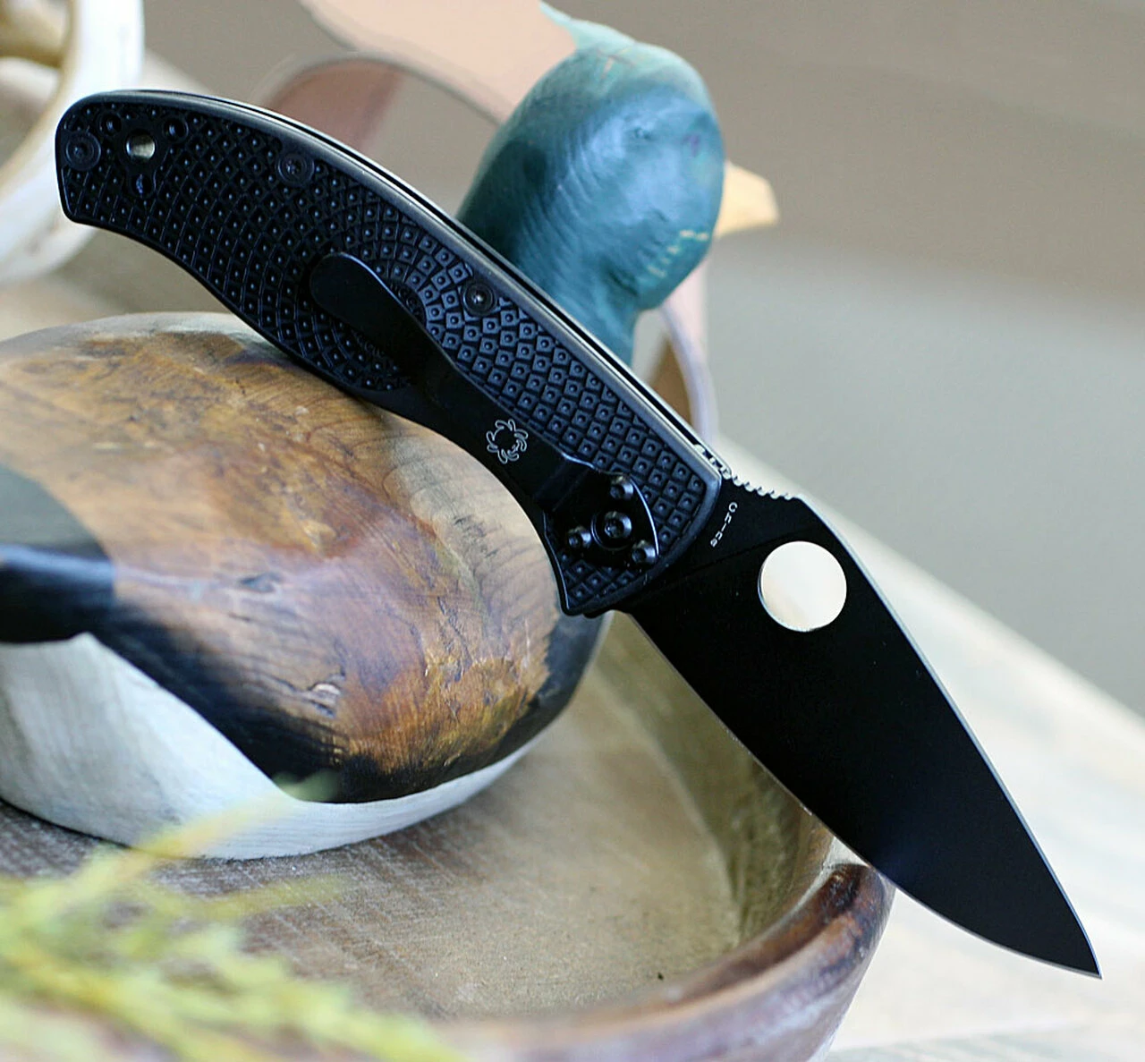 Wholesale ✨ Spyderco Knives Spyderco Tenacious Lightweight C122PBBK, 3.39" 8Cr13MoV Black Plain Blade, Black FRN Handle 🌟 2 Wholesale ✨ Spyderco Knives Spyderco Tenacious Lightweight C122PBBK, 3.39" 8Cr13MoV Black Plain Blade, Black FRN Handle 🌟 - Image 2