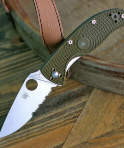 Best deal 🌟 Spyderco Knives Spyderco Tenacious Lightweight, C122PSOD, 3.39" 8Cr13MoV Partially Serrated Blade, OD Green FRN Handle 👍