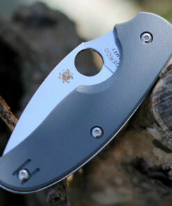 New 🤩 Spyderco Knives Spyderco Sage 1 Cool Gray C123GPGY, 3.00" Maxamet Plain Blade, G-10 Handle 🎉 -Automatic Knives shop C123GPGY.1 44281.1605296574