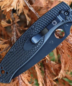 Coupon 🎉 Spyderco Knives Spyderco Resilience Lightweight Black C142PBBK, 4.20" 8Cr13MoV Black Plain Blade, Black FRN handle ⌛ -Automatic Knives shop C142PBBK.2 18560.1633461308