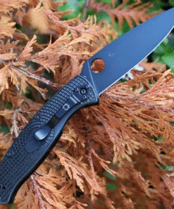 Coupon 🎉 Spyderco Knives Spyderco Resilience Lightweight Black C142PBBK, 4.20" 8Cr13MoV Black Plain Blade, Black FRN handle ⌛ -Automatic Knives shop C142PBBK 78109.1633461308