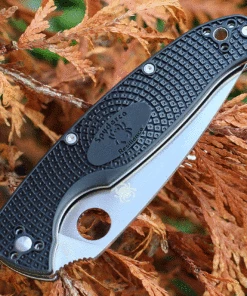 Best Pirce 👍 Spyderco Knives Spyderco Resilience Lightweight C142PBK, 4.20" 8Cr13MoV Satin Plain Blade, Black FRN handle 💯 -Automatic Knives shop C142PBK.3 46805.1633460824