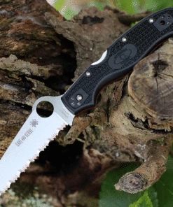 Flash Sale ✔️ Spyderco Knives Spyderco Rescue Thin Red Line 3.57" Satin Black FRN C14FBKRD3 🧨