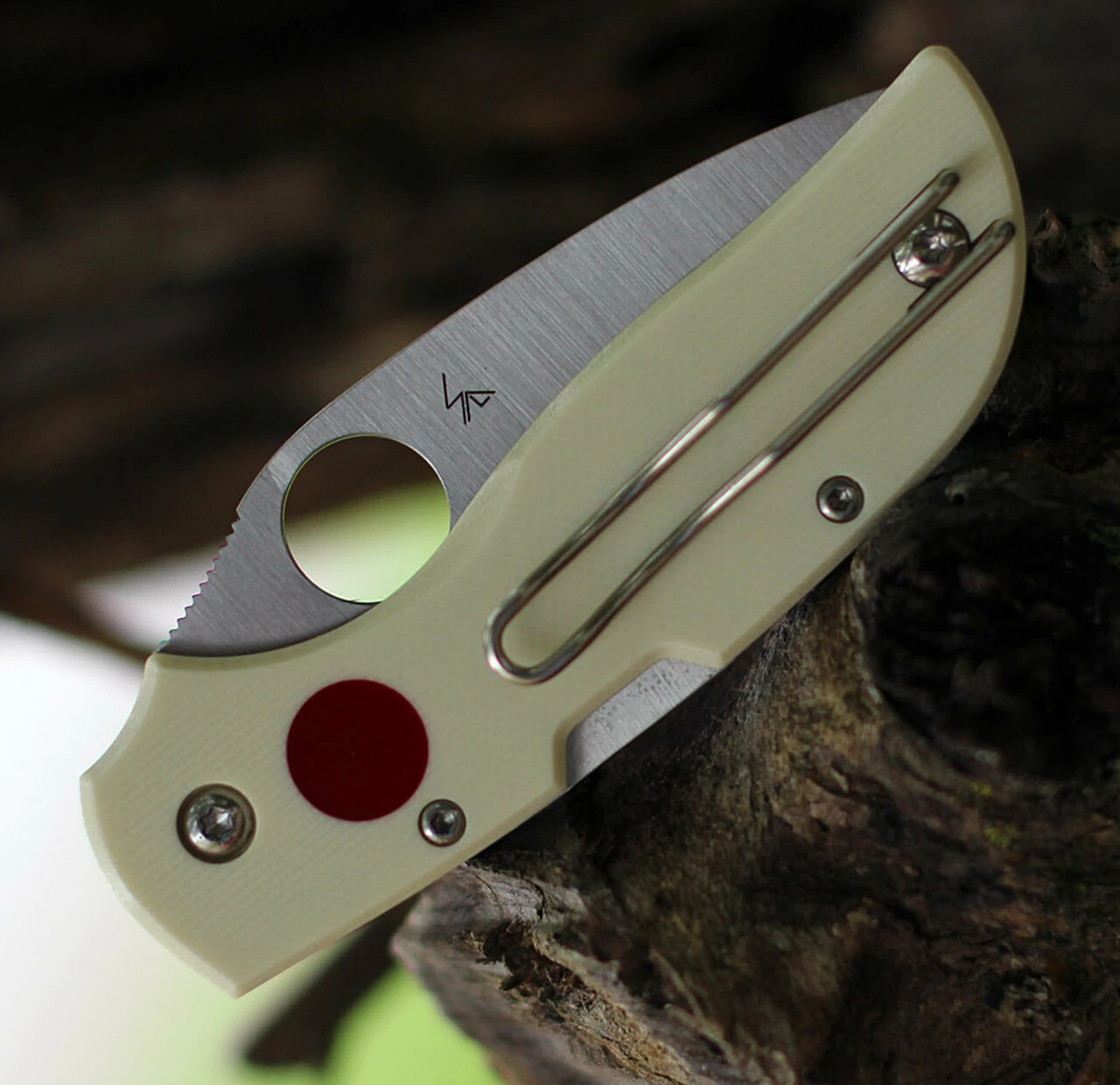 Outlet 💯 Spyderco Knives Spyderco Chaparral Sun and Moon C152GSMP, 2.8" CTS XHP Satin Plain Blade, G-10 Handle ❤️ 4 Outlet 💯 Spyderco Knives Spyderco Chaparral Sun and Moon C152GSMP, 2.8" CTS XHP Satin Plain Blade, G-10 Handle ❤️ - Image 4