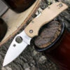 Hot Sale 😀 Spyderco Knives Spyderco Chaparral Birdseye Maple C152WDP, 2.79" CTS XHP Plain Blade, Wood Handle 🔔