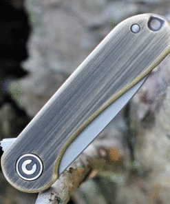 Budget ⌛ CIVIVI Knives CIVIVI Mini Elementum Brass (1.8" Gray) C18062Q-1 ⭐ -Automatic Knives shop C18062Q1.3 93993.1632837842