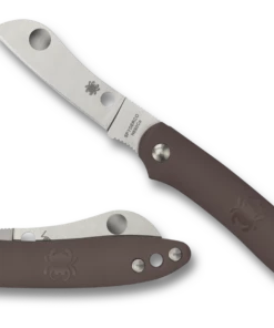 Budget ⭐ Spyderco Knives Spyderco Roadie Slipjoint - Brown FRN (2.09"N690co PlainEdge) C189PBN 👏