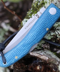 Hot Sale 👏 Castillo Knives Navaja Lockback Fol ding, C1CBM, 3" Satin Sandvik 14C28N Blade, Midnight Black Micarta Handles 👍 -Automatic Knives shop C1CBM.3 54694.1636053508