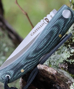 Best deal ✔️ Castillo Knives Navaja Lockback Folding, C1PGM, 3" Satin Sandvik 14C28N Blade, Pine Green Micarta Handles ❤️ -Automatic Knives shop C1PGM.3 18761.1636038863