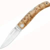 Wholesale 🌟 Castillo Knives Navaja Lockback Folding, C1CUB, 3" Satin Sandvik 14C28N Blade, Curly Birch Wood Handle ⭐