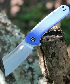 Buy ⭐ CIVIVI Knives CIVIVI Mini Bullmastiff C2004B, 2.97" 9Cr18MoV Stonewashed Cleaver Plain Blade, Blue G-10 Handles 👍