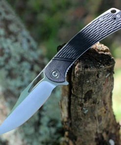 Coupon ❤️ CIVIVI Knives CIVIVI 🐶 Dogma Linerlock C2005D, 3.46" D2 Satin Plain Blade, Black G10 Handles 🔥