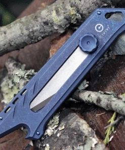 Hot Sale ❤️ CIVIVI Knives CIVIVI Mandate Utility Knife C2007B, 2.12" 9Cr18MoV Stonewashed Blade, Blue Titanium Handle ✔️ -Automatic Knives shop C2007B.2 61989.1622058380