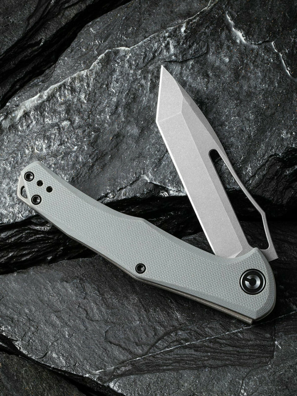 Wholesale 👍 CIVIVI Knives CIVIVI Fracture C2008B, 3.35" 8Cr14MoV Stonewashed Tanto Blade, Gray G-10 Handles 🎉 3 Wholesale 👍 CIVIVI Knives CIVIVI Fracture C2008B, 3.35" 8Cr14MoV Stonewashed Tanto Blade, Gray G-10 Handles 🎉 - Image 3