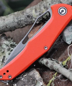 Brand new ✨ CIVIVI Knives CIVIVI Fracture C2009C, 3.35" 8Cr14MoV Stonewashed Plain Blade, Orange G-10 Handle 🔔 -Automatic Knives shop C2009C.2 58952.1622055024