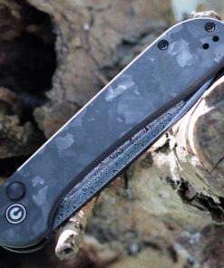 Brand new ⭐ CIVIVI Knives CIVIVI Button Lock Elementum - Black Marble CF (3.47" Damascus) C2103DS-3 👍 -Automatic Knives shop C2013DS3.4 98125.1628180487