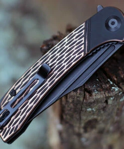 Buy 🎉 CIVIVI Knives CIVIVI 🐶 Dogma Linerlock C2014B, 3.46"" D2 Black Stonewashed Blade, Black/Copper Handles ❤️ -Automatic Knives shop C2014B.2 64138.1602871282