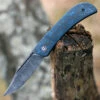 Best reviews of 🌟 CIVIVI Knives Civivi Appalachian Drifter Slip Joint C2015DS-2, 2.96" Black Hand Rubbed Damascus Blade, Layered Blue G10 w/Rose Pattern Carbon Fiber Handle 🧨