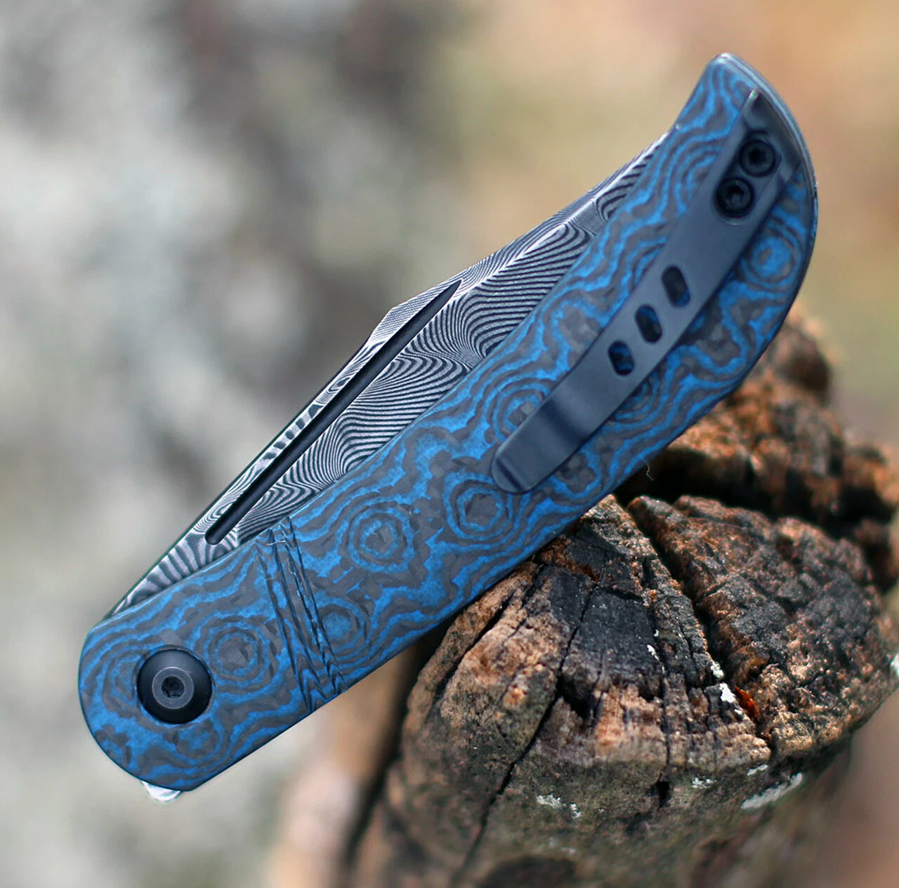 Best reviews of ๐ CIVIVI Knives Civivi Appalachian Drifter Slip Joint C2015DS-2, 2.96" Black Hand Rubbed Damascus Blade, Layered Blue G10 w/Rose Pattern Carbon Fiber Handle ๐งจ 4 Best reviews of ๐ CIVIVI Knives Civivi Appalachian Drifter Slip Joint C2015DS-2, 2.96" Black Hand Rubbed Damascus Blade, Layered Blue G10 w/Rose Pattern Carbon Fiber Handle ๐งจ - Image 4