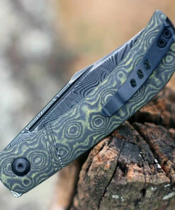 Best deal 👍 CIVIVI Knives Civivi Appalachian Drifter Slip Joint C2015DS-3, 2.96" Black Hand Rubbed Damascus Blade, Layered Yellow G10 w/Rose Pattern Carbon Fiber Handle 🎉 -Automatic Knives shop C2015DS3.2 80223.1607010005