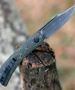 Best deal 👍 CIVIVI Knives Civivi Appalachian Drifter Slip Joint C2015DS-3, 2.96" Black Hand Rubbed Damascus Blade, Layered Yellow G10 w/Rose Pattern Carbon Fiber Handle 🎉 -Automatic Knives shop C2015DS3 12124.1607010005