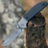 Buy ❤️ CIVIVI Knives CIVIVI Trailblazer C2018DS-1, 2.97" Black Hand Rubbed Damascus Drop Point Blade, Twill Carbon Fiber Over Black G-10 Handle w/ Gray Stainless Steel Bolster 🎁
