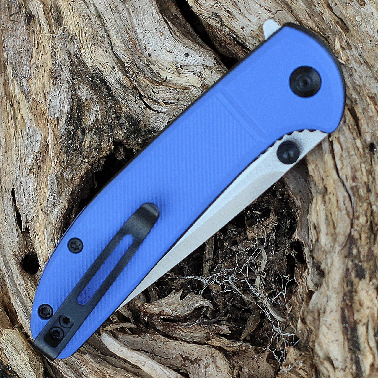 Outlet ✨ CIVIVI Knives CIVIVI Badlands Vagabond C2019C, 3.25" 9Cr18MoV Satin Drop Point Blade, Blue FRN Handles ✨ 4 Outlet ✨ CIVIVI Knives CIVIVI Badlands Vagabond C2019C, 3.25" 9Cr18MoV Satin Drop Point Blade, Blue FRN Handles ✨ - Image 4