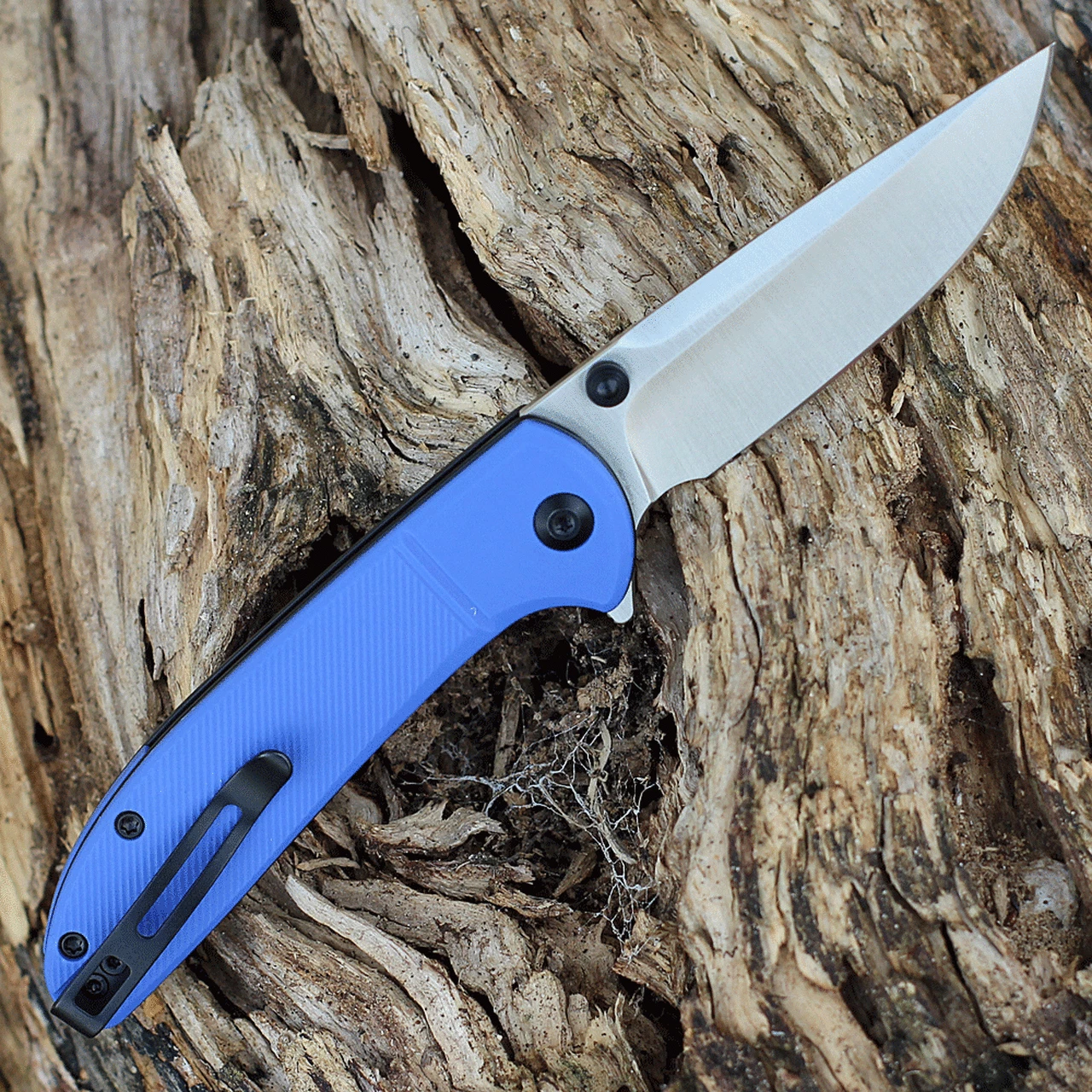 Outlet ✨ CIVIVI Knives CIVIVI Badlands Vagabond C2019C, 3.25" 9Cr18MoV Satin Drop Point Blade, Blue FRN Handles ✨ 2 Outlet ✨ CIVIVI Knives CIVIVI Badlands Vagabond C2019C, 3.25" 9Cr18MoV Satin Drop Point Blade, Blue FRN Handles ✨ - Image 2