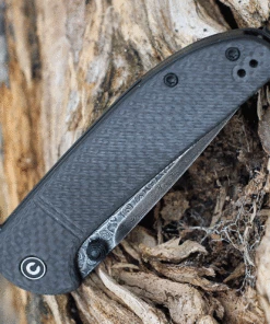 Best Pirce 🛒 CIVIVI Knives CIVIVI Badlands Vagabond C2019DS-1, 3.25" Black Hand Rubbed Damascus Drop Point Blade, Twill Carbon Fiber Handles 🛒 -Automatic Knives shop C2019DS1 3 18746.1628004187