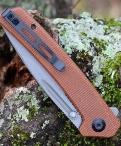 Cheapest 🌟 CIVIVI Knives Keen Nadder, C2021B, 3.48" N690 Compound Tanto Blade, Brown Micarta Handles 🤩 -Automatic Knives shop C2021B.2 83540.1611675533