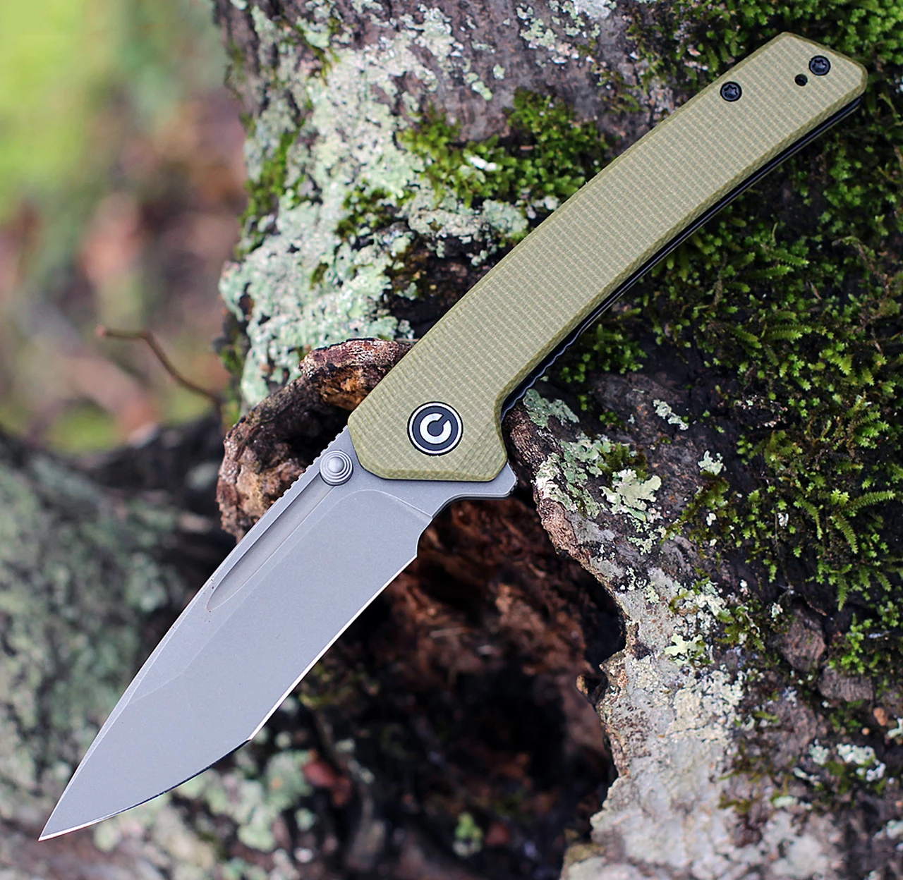 Discount 👏 CIVIVI Knives Keen Nadder, C2021C, 3.48" N690 Compound Tanto Blade, Olive Micarta Handles 🤩 1 Discount 👏 CIVIVI Knives Keen Nadder, C2021C, 3.48" N690 Compound Tanto Blade, Olive Micarta Handles 🤩