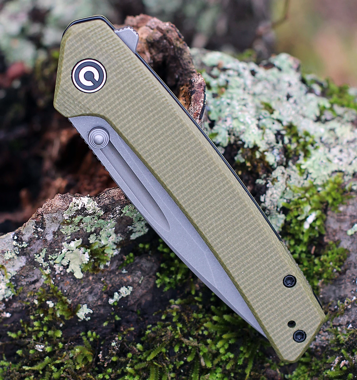 Discount 👏 CIVIVI Knives Keen Nadder, C2021C, 3.48" N690 Compound Tanto Blade, Olive Micarta Handles 🤩 4 Discount 👏 CIVIVI Knives Keen Nadder, C2021C, 3.48" N690 Compound Tanto Blade, Olive Micarta Handles 🤩 - Image 4
