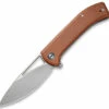 Flash Sale 🌟 CIVIVI Knives CIVIVI Riffle Flipper Knife C2024A, 3.46" 14C28N Gray Stonewashed Drop Point Blade, Brown Micarta Handles 🔥