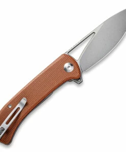 Flash Sale 🌟 CIVIVI Knives CIVIVI Riffle Flipper Knife C2024A, 3.46" 14C28N Gray Stonewashed Drop Point Blade, Brown Micarta Handles 🔥 -Automatic Knives shop C2024A Riffle 2 46075.1614202311