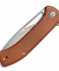 Flash Sale 🌟 CIVIVI Knives CIVIVI Riffle Flipper Knife C2024A, 3.46" 14C28N Gray Stonewashed Drop Point Blade, Brown Micarta Handles 🔥 -Automatic Knives shop C2024A Riffle 7 36964.1614202311