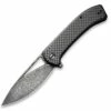 Hot Sale ⌛ CIVIVI Knives CIVIVI Riffle Flipper Knife C2024DS-1, 3.46" Black Hand Rubbed Damascus Drop Point Blade, Black G-10 Handles w/Dark Twill Carbon Fiber Overlay ✨