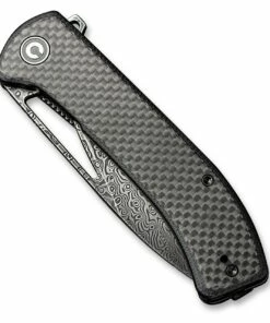 Hot Sale ⌛ CIVIVI Knives CIVIVI Riffle Flipper Knife C2024DS-1, 3.46" Black Hand Rubbed Damascus Drop Point Blade, Black G-10 Handles w/Dark Twill Carbon Fiber Overlay ✨ -Automatic Knives shop C2024DS 1 Riffle 7 18130.1612477316.1280.1280 91605.1614204700