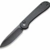 Outlet 🛒 CIVIVI Knives CIVIVI Button Lock Elementum - Black G-10 (3.47" Black Stonewashed) C2103A 🔥