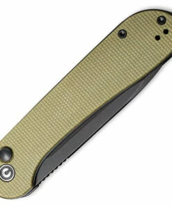 Promo 🔥 CIVIVI Knives CIVIVI Button Lock Elementum - Olive Green Micarta (3.47"Black Stonewashed) C2103B ⭐ -Automatic Knives shop C2103B Button Lock Elementum 5 07443.1618257575