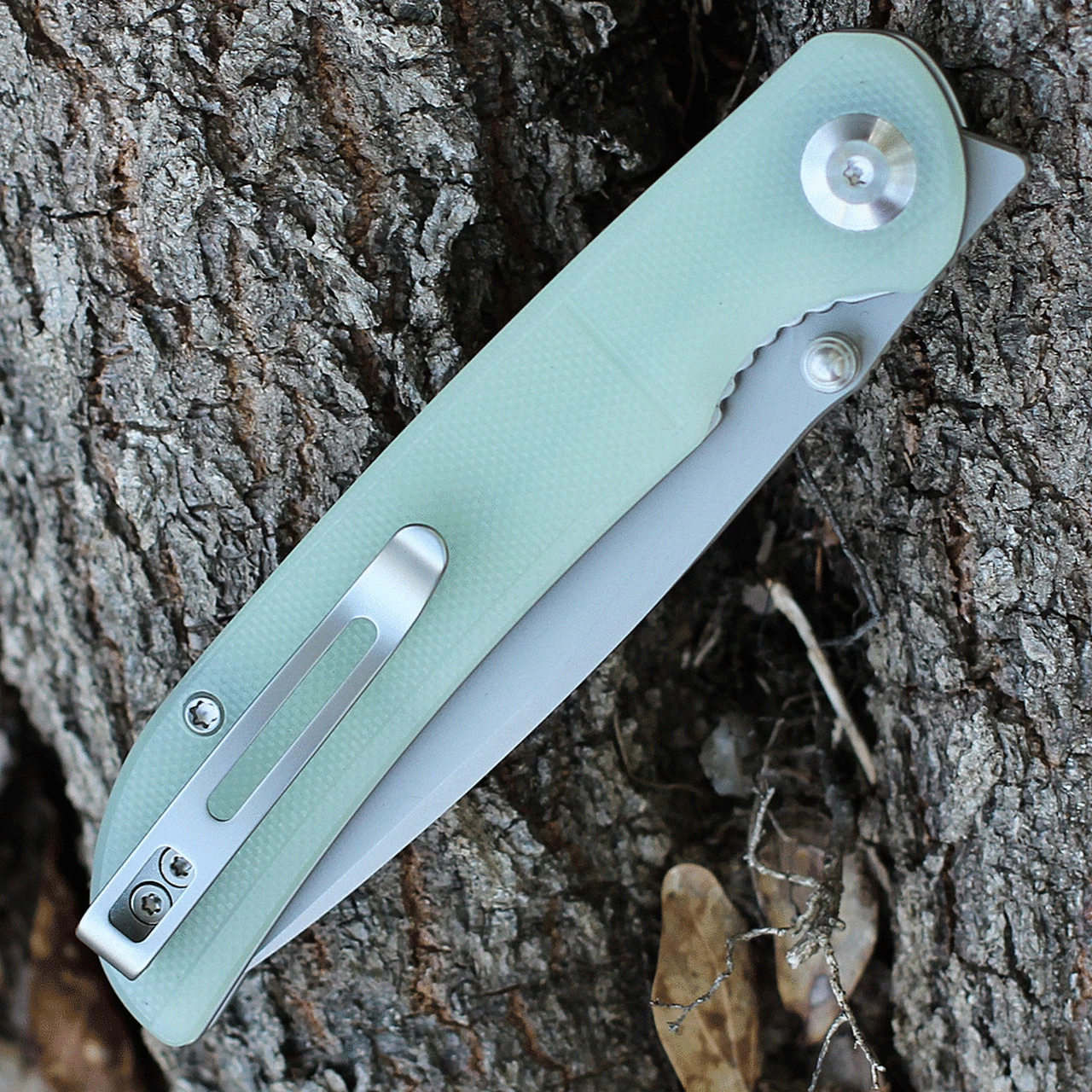 Cheapest ๐งจ CIVIVI Knives CIVIVI Imperium C2107A, 3.47" Nitro-V Stonewashed Drop Point Blade, Natural (Translucent Green) G-10 Handles ๐ฏ 4 Cheapest ๐งจ CIVIVI Knives CIVIVI Imperium C2107A, 3.47" Nitro-V Stonewashed Drop Point Blade, Natural (Translucent Green) G-10 Handles ๐ฏ - Image 4
