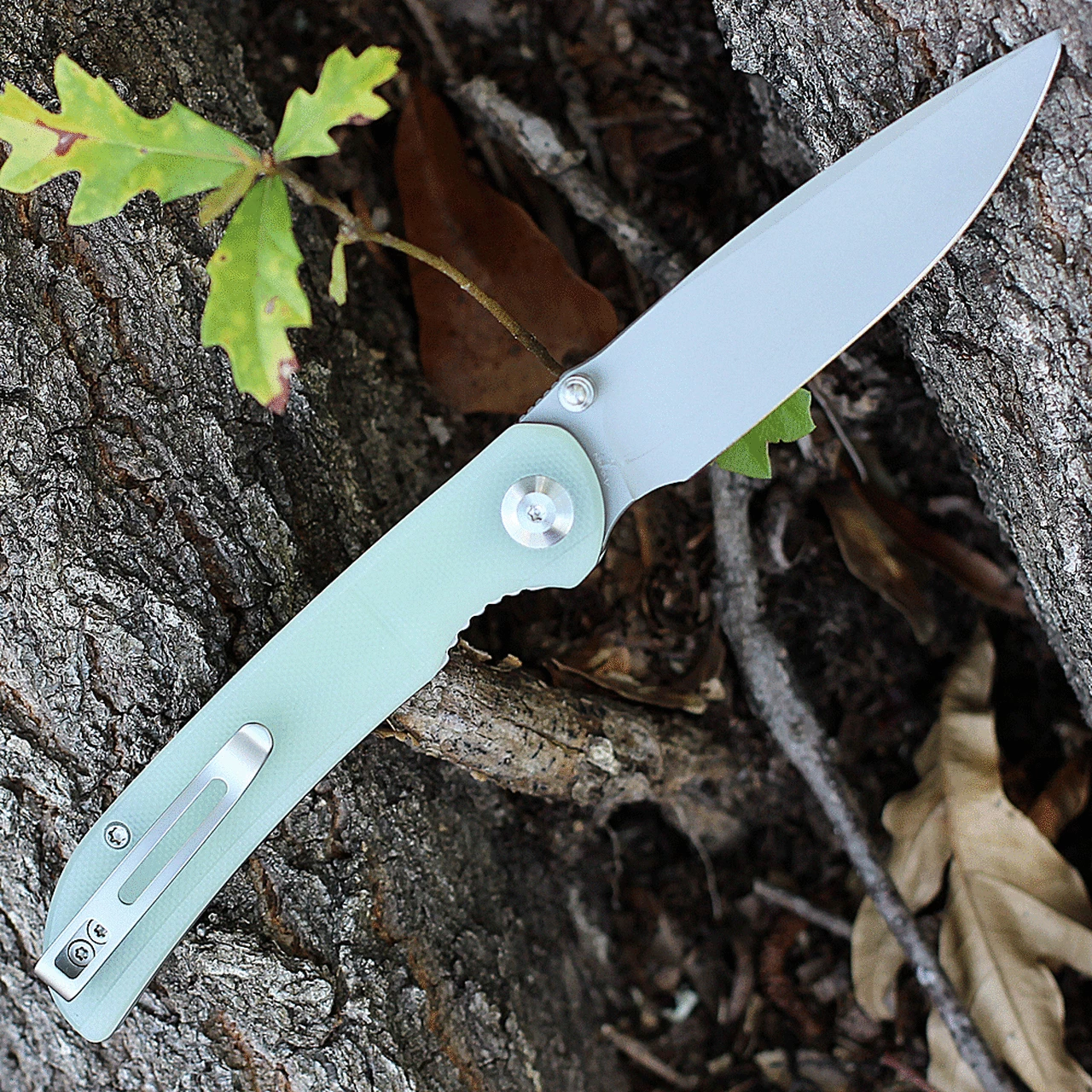 Cheapest ๐งจ CIVIVI Knives CIVIVI Imperium C2107A, 3.47" Nitro-V Stonewashed Drop Point Blade, Natural (Translucent Green) G-10 Handles ๐ฏ 2 Cheapest ๐งจ CIVIVI Knives CIVIVI Imperium C2107A, 3.47" Nitro-V Stonewashed Drop Point Blade, Natural (Translucent Green) G-10 Handles ๐ฏ - Image 2