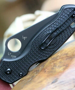 Promo 🔥 Spyderco Knives Spyderco Para 3 Lightweight C223SBBK, 2.92" CTS BD1N Black Serrated Blade, Black FRN Handle 🛒 -Automatic Knives shop C223SBBK.2 00827.1581624095