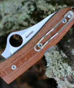 Best Pirce 🌟 Spyderco Knives Spyderco SpyOpera - Brown Canvas Micarta (2.9" M390 Satin) C255CMP 🎁 -Automatic Knives shop C255CMP.2 83757.1596825160