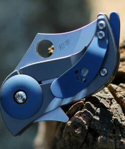 Buy ✨ Spyderco Knives Spyderco Pochi - Ti Bead Blast (1.6" CPM S45VN Satin) C256TIP 😍 -Automatic Knives shop C256TIP.3 88149.1605297323