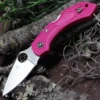 Discount ✨ Spyderco Knives Spyderco Dragonfly 2 Pink Heals C28FPPNSV30V2, 2.28" CPM S30V Satin Plain Blade, Pink FRN Handle 🔥