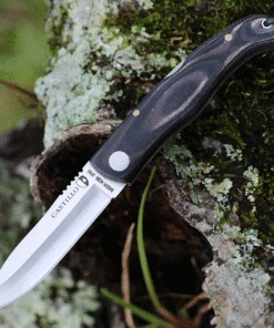 Cheapest ⌛ Castillo Knives Muralla Folding Lockback, C2TBM, 3.5" Sandvik 14C28N Plain Blade, Twilight Blue Micarta Handle 🧨