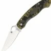Cheap 🧨 Spyderco Knives Spyderco C36GPCMO Military, 4" CPMS30V Satin Blade, G-10 Camo Handle 🤩