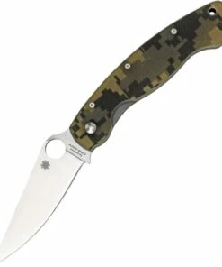 Cheap 🧨 Spyderco Knives Spyderco C36GPCMO Military, 4" CPMS30V Satin Blade, G-10 Camo Handle 🤩
