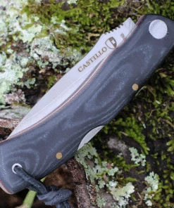 Best Sale ❤️ Castillo Knives Torre Lockback Folding, C3MBM 3" Sandvik 14C28N Blade, Midnight Black Micarta Handles 😍 -Automatic Knives shop C3MBM.2 33385.1636052460