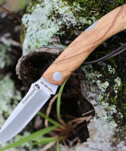 Hot Sale 🧨 Castillo Knives Torre Lockback Folding, C3OLW, 3" Sandvik 14C28N Blade, Olivewood Handles 🌟